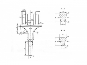 Rail Cast Iron Shoulder