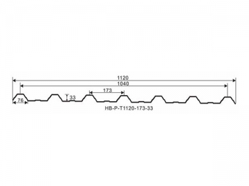 UPVC Roofing Sheet (T-1130)