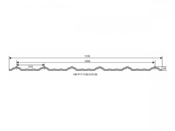 UPVC Roofing Sheet (T-1130)