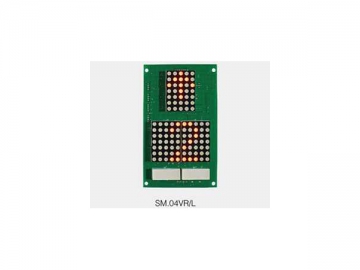 Serial Dot-matrix LED Elevator Calling / Indicator Board