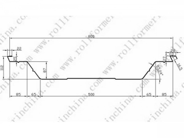 ABM Quick Span / K-Span Roll Forming Machine, CS-1000-800