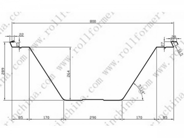 ABM Quick Span / K-Span Roll Forming Machine, CS-1220-800