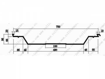 ABM Quick Span / K-Span Roll Forming Machine, CS-914-750