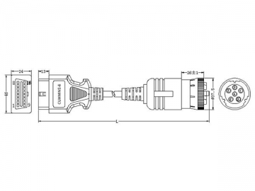 Cummins 6-Pin Cable