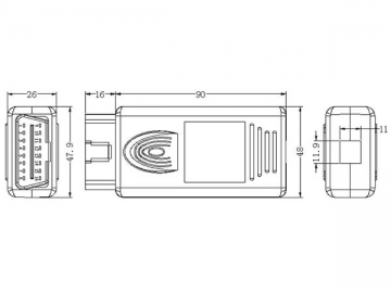 OBD Connector Shell-A