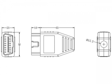 OBD Connector Shell-G