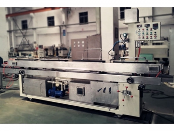 Precision small diameter tube/pipe extrusion line