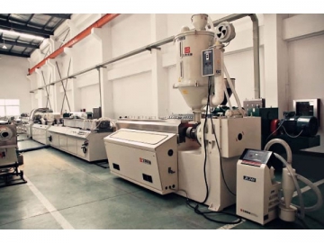 Precision profile extrusion line