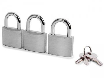 3 pc Aluminium Padlock Set