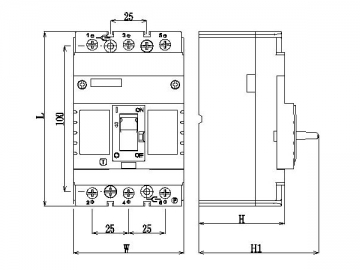 DAM3-160 MCCB Molded Case Circuit Breaker