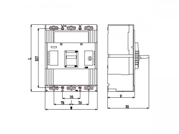 DAM3-1000 MCCB Molded Case Circuit Breaker